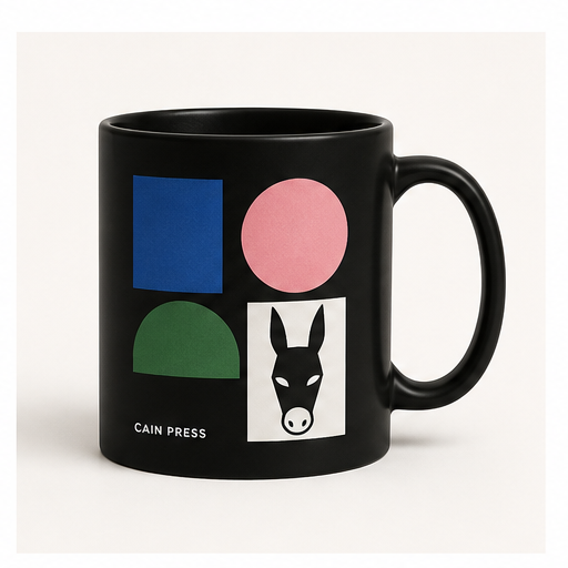 Mockup de mug negro Cain Press